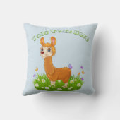 ただのラマではない クッション (裏面)