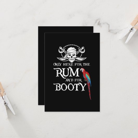 ただのラム酒と酒色の海賊で カード (正面/裏面インサイチュ)