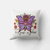 ただの位相バタフライ感動的引用文 クッション (裏面)