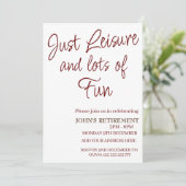 ただの余暇と楽しい退職生活 招待状 (スタンド正面)