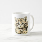 ただの可愛い子猫 コーヒーマグカップ (正面右)