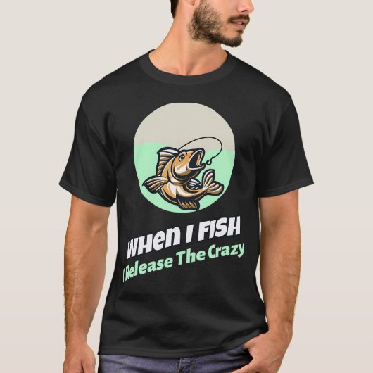 ただの変人です - スタイルのある釣り - 釣り Tシャツ (正面)