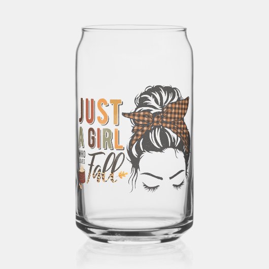 ただの女の子が秋を愛して散らかったパン ガラス缶 (左)