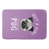 ただの女の子が自分のパグを愛してる バスマット (正面)