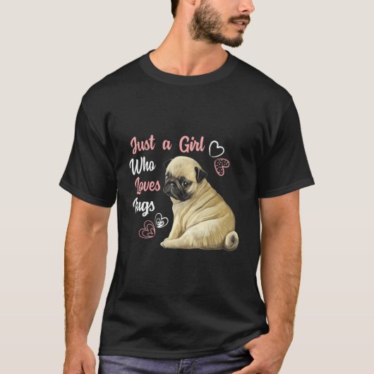 ただの女の子が自慢の犬の愛人ギフトかわいい Tシャツ (正面)