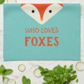 ただの女の子でキツネ キッチンタオル (折り畳み)
