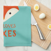 ただの女の子でキツネ キッチンタオル (四つ折り)