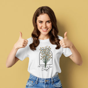 ただの女の子でデイジーTシャツが大好き Tシャツ