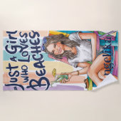 ただの女の子でビーチ ビーチタオル (正面)