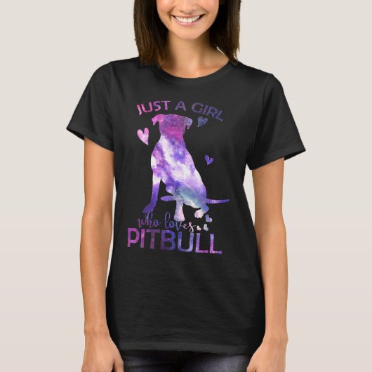 ただの女の子でピットブル Tシャツ (正面)
