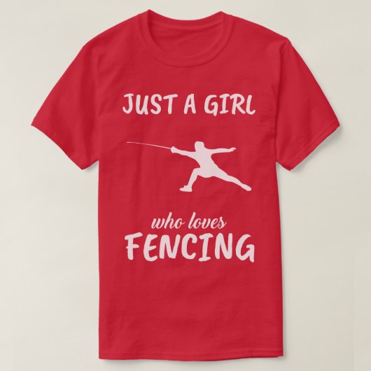 ただの女の子でフェンシング Tシャツ (デザイン正面)