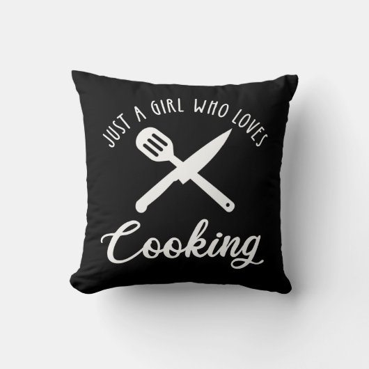 ただの女の子で料理 クッション (正面)