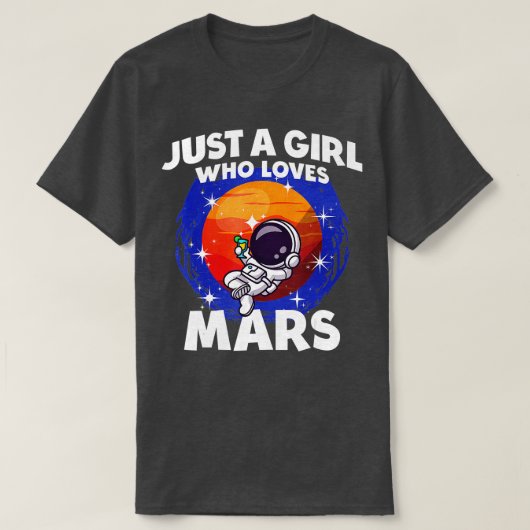 ただの女の子で火星 Tシャツ (デザイン正面)