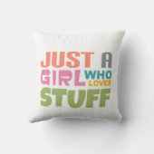 ただの女の子で物 クッション (裏面)