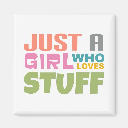 ただの女の子で物 マグネット (正面)