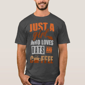 ただの女の子で、ネズミやコーヒーが大好き Tシャツ