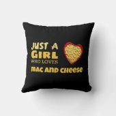 ただの女の子でmacとチーズが大好き クッション (裏面)