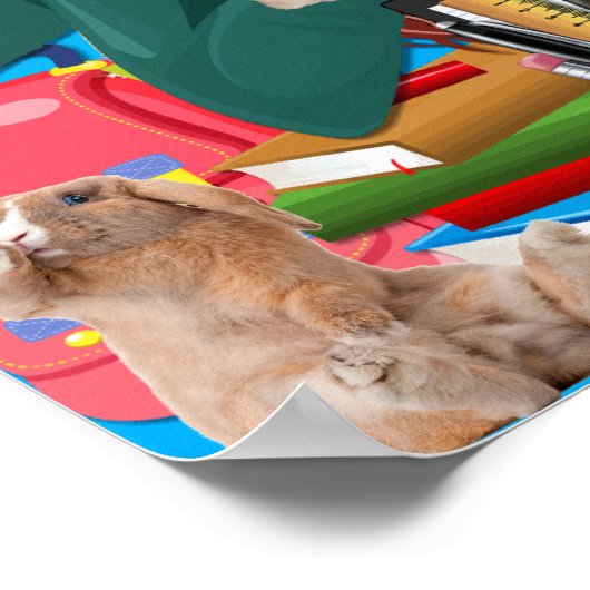 ただの女の子と彼女のウサギのポスター ポスター (角)