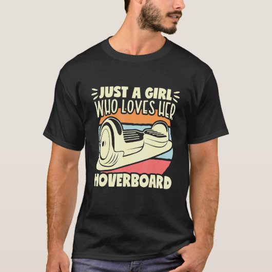 ただの女の子のホバーボード1輪電気フロートSk Tシャツ (正面)