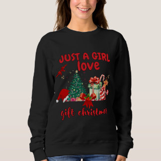 ただの女の子の愛のクリスマス スウェットシャツ