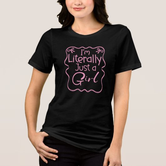 ただの女の子キッズ トライブレンドTシャツ (正面)