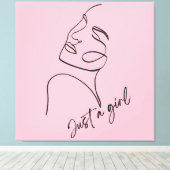 ただの女の子 キャンバスプリント (インサイチュ (ウッドフロア))