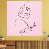 ただの女の子 キャンバスプリント (インサイチュ (リビング))