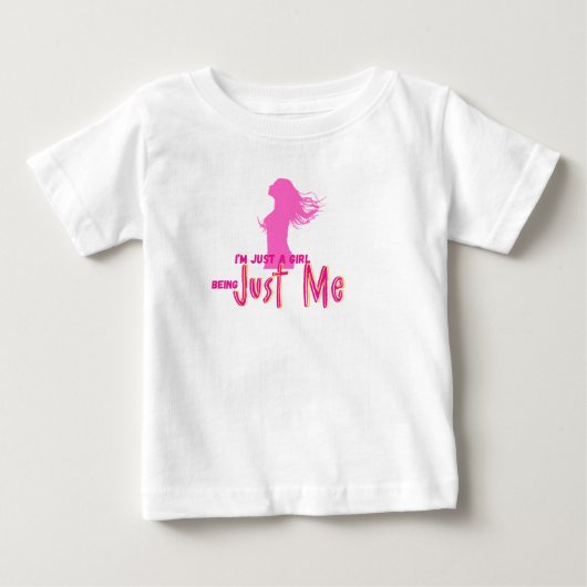 ただの女の子 ベビーTシャツ (正面)