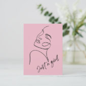 ただの女の子 ポストカード (スタンド正面)