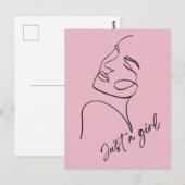 ただの女の子 ポストカード (正面/裏面)