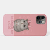ただの女の子、悲しいハムスター、面白い女の子デザイン Case-Mate iPhoneケース (裏面(横))
