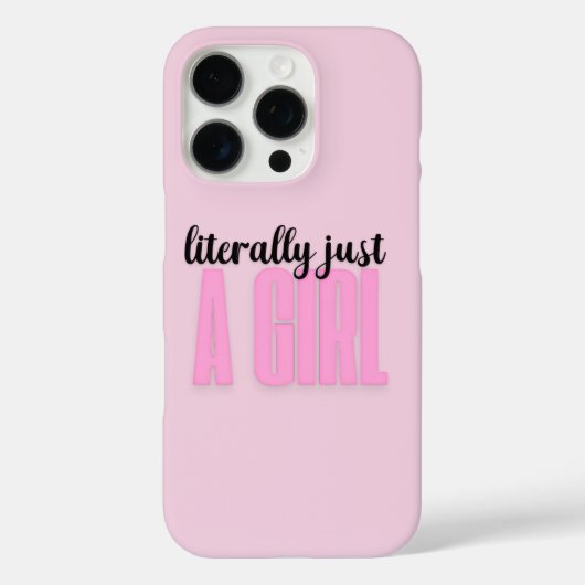 ただの女の子 - iPhone 16 Pro カバー (裏面)