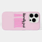 ただの女の子 - iPhone 16 Pro カバー (裏面 (横))