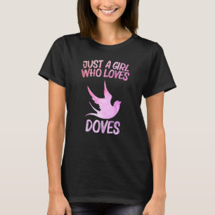 ただの女性でハトが好きな人 女性 ピジョン 鳥 Tシャツ