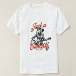 ただの女性のカーボーイ Tシャツ