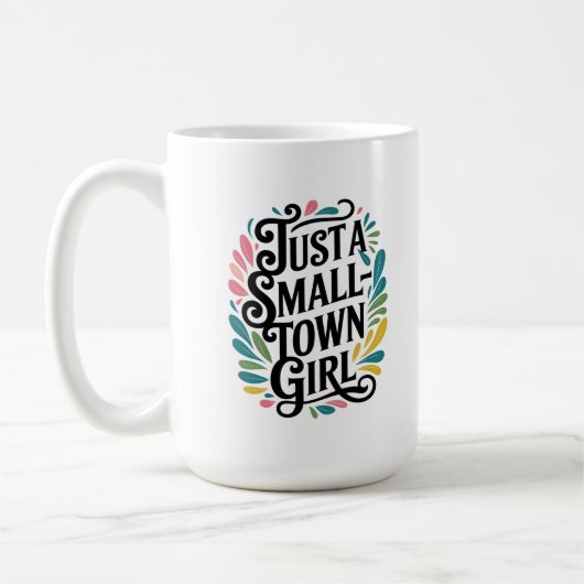 ただの小さな町の女の子 コーヒーマグカップ (左)
