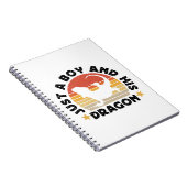 ただの少年とドラゴン爬虫類愛引用文 ノートブック (右側)