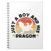 ただの少年とドラゴン爬虫類愛引用文 ノートブック (正面)