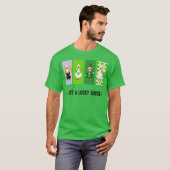 ただの幸運な鴨 ハッピーセントパトリックデー2026 Tシャツ (正面フル)