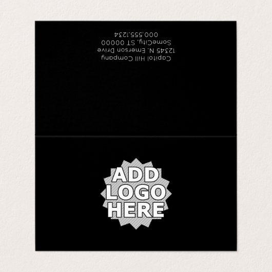 ただの思い出し折り畳みアポイントメントカード 名刺 (外部フラット)