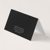 ただの思い出し折り畳みアポイントメントカード 名刺 (裏面)