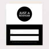 ただの思い出し折り畳みアポイントメントカード 名刺 (内部フラット)