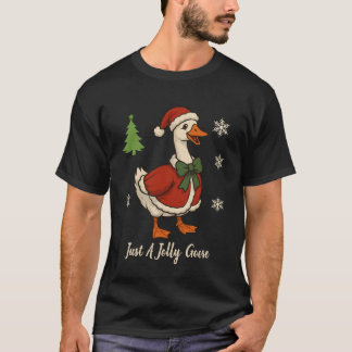 ただの愉快なガチョウ クリスマス 祝祭日  Tシャツ
