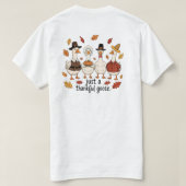ただの感謝のガチョウ Tシャツ (デザイン裏面)