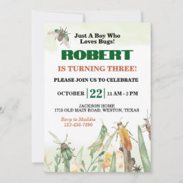 ただの昆虫好きの少年の誕生日 招待状