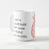 ただの普通の男 コーヒーマグカップ (正面左)