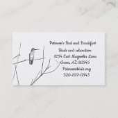 ただの棒の上のハチドリ 名刺 (正面)