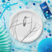 ただの棒の上の蜂雀 ペーパープレート (パーティー)