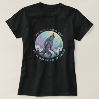 ただの毛深い男が洗練された世界にいるだけ Tシャツ