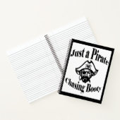 ただの海賊の追いかけ戦利品 – ブラック顔 ノートブック (内部)